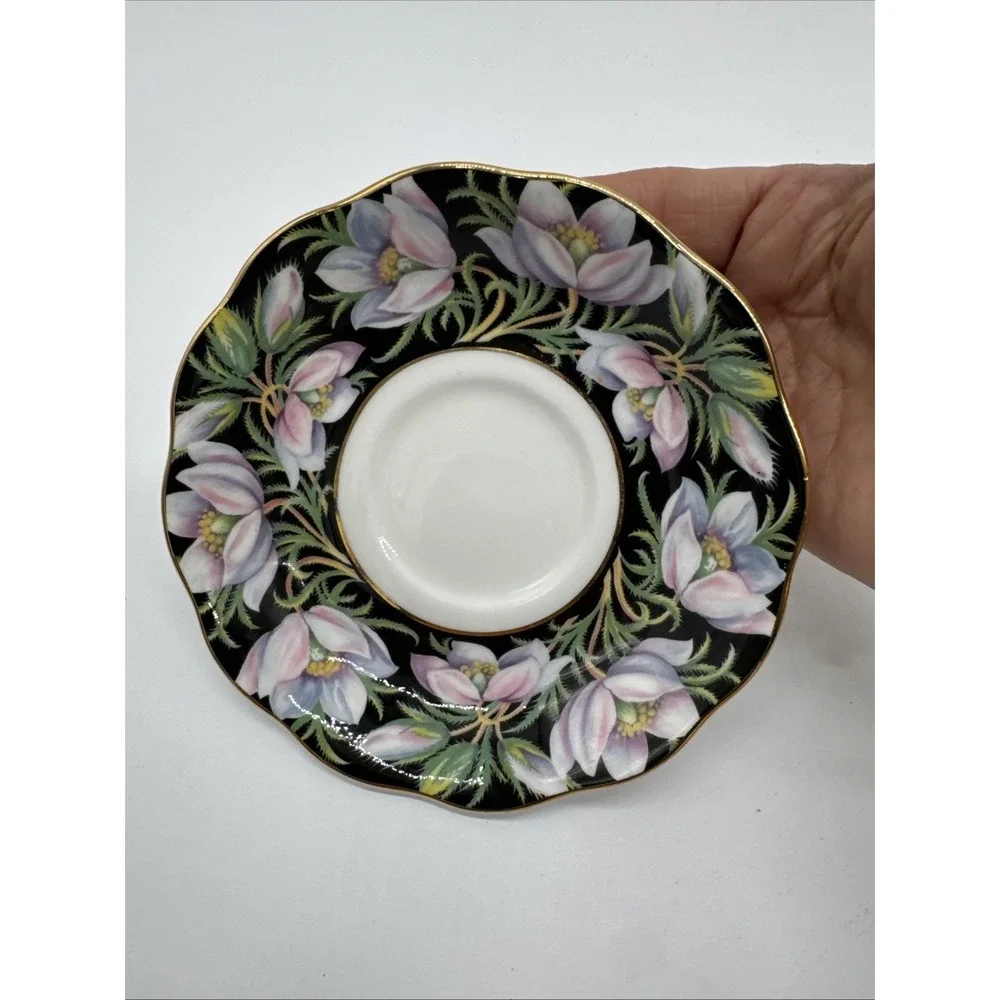 Vintage Royal Abert Provincial Flower Prairie Crocus Fine Bone‎ Teacup & Saucer